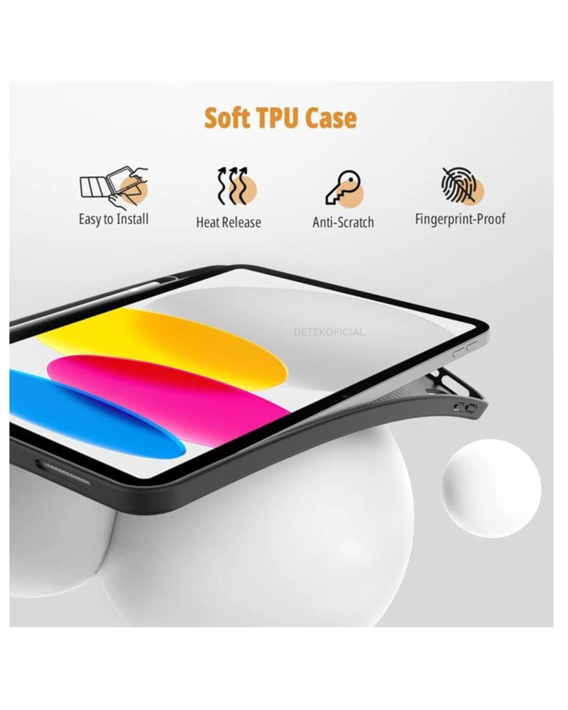 FUNDA CARCASA SMART COVER PARA IPAD 11TH GENERACION A16 2025 NEGRO - 4
