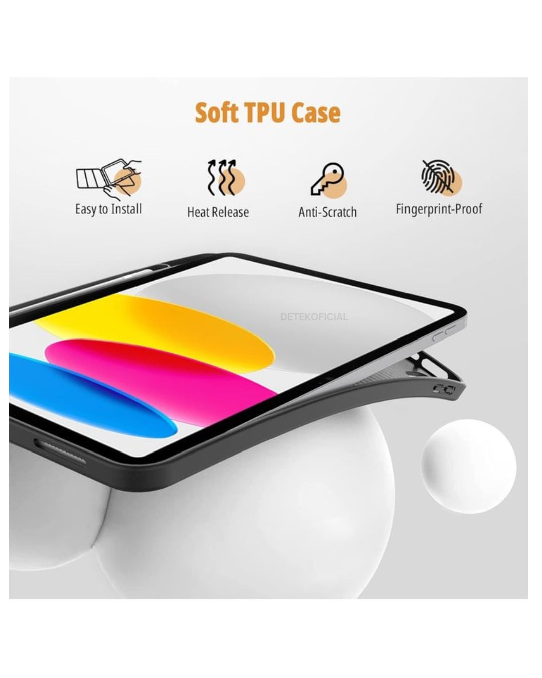 FUNDA SMART COVER PARA IPAD 11TH GENERACIÓN A16 2025 - NEGRO - 4