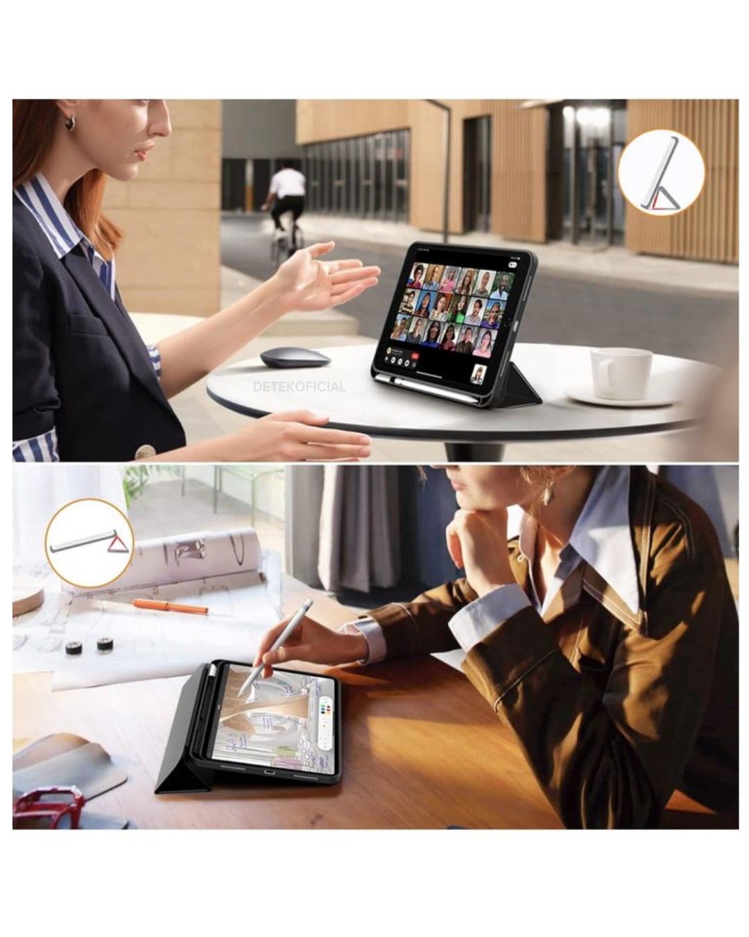 FUNDA SMART COVER PARA IPAD 11TH GENERACIÓN A16 2025 - NEGRO - 5