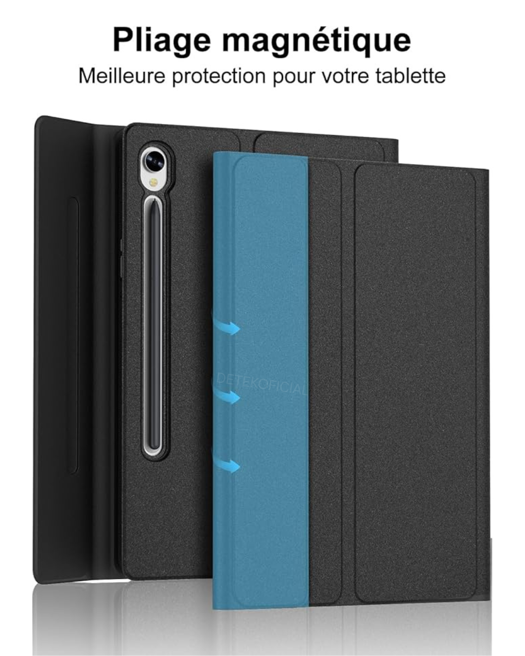 FUNDA CON TECLADO BLUETOOTH TOUCHPAD PARA SAMSUNG S10 FE 10.9' - NEGRO - 2