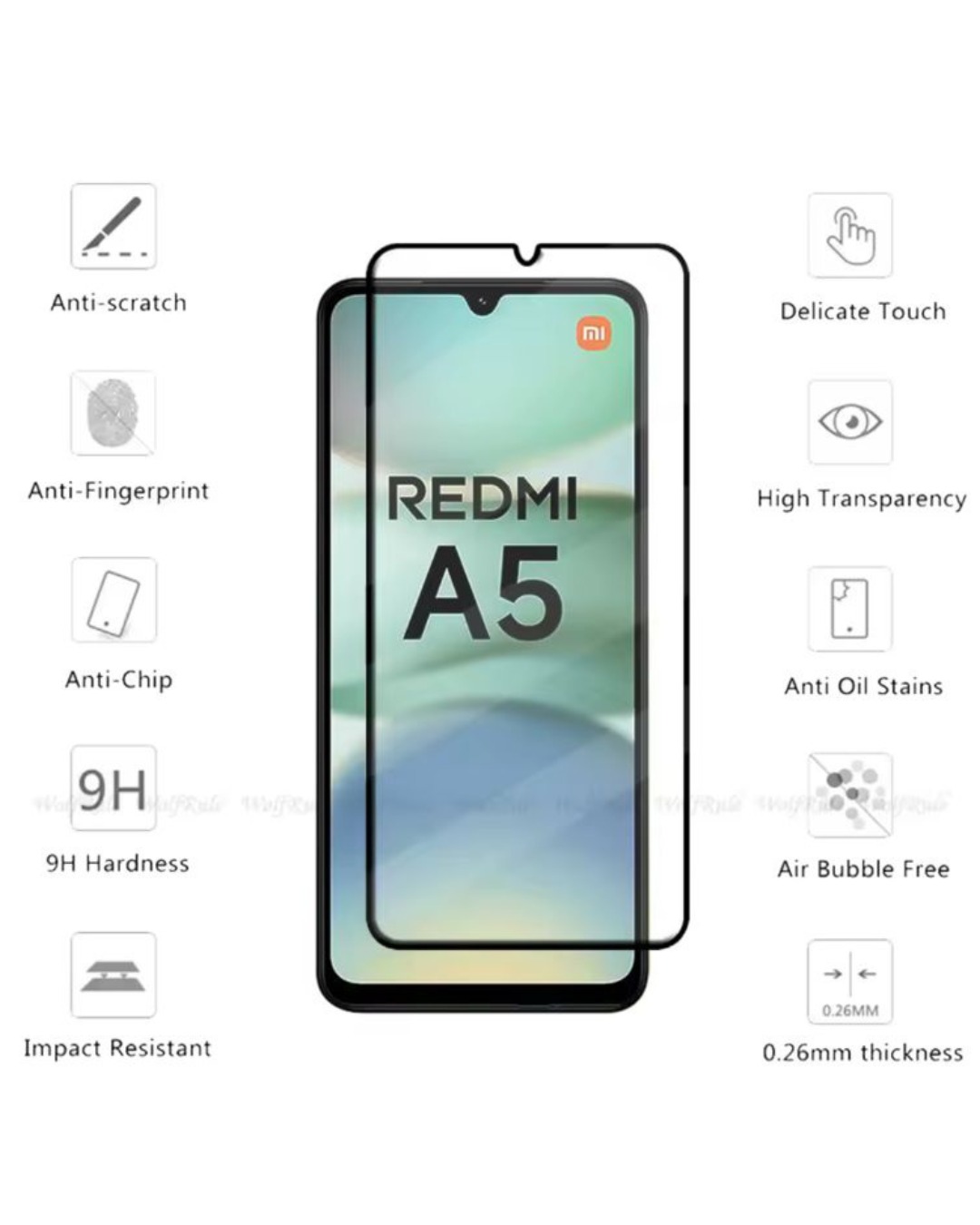 LÁMINA DE VIDRIO COMPLETA PARA XIAOMI REDMI A5 - 2