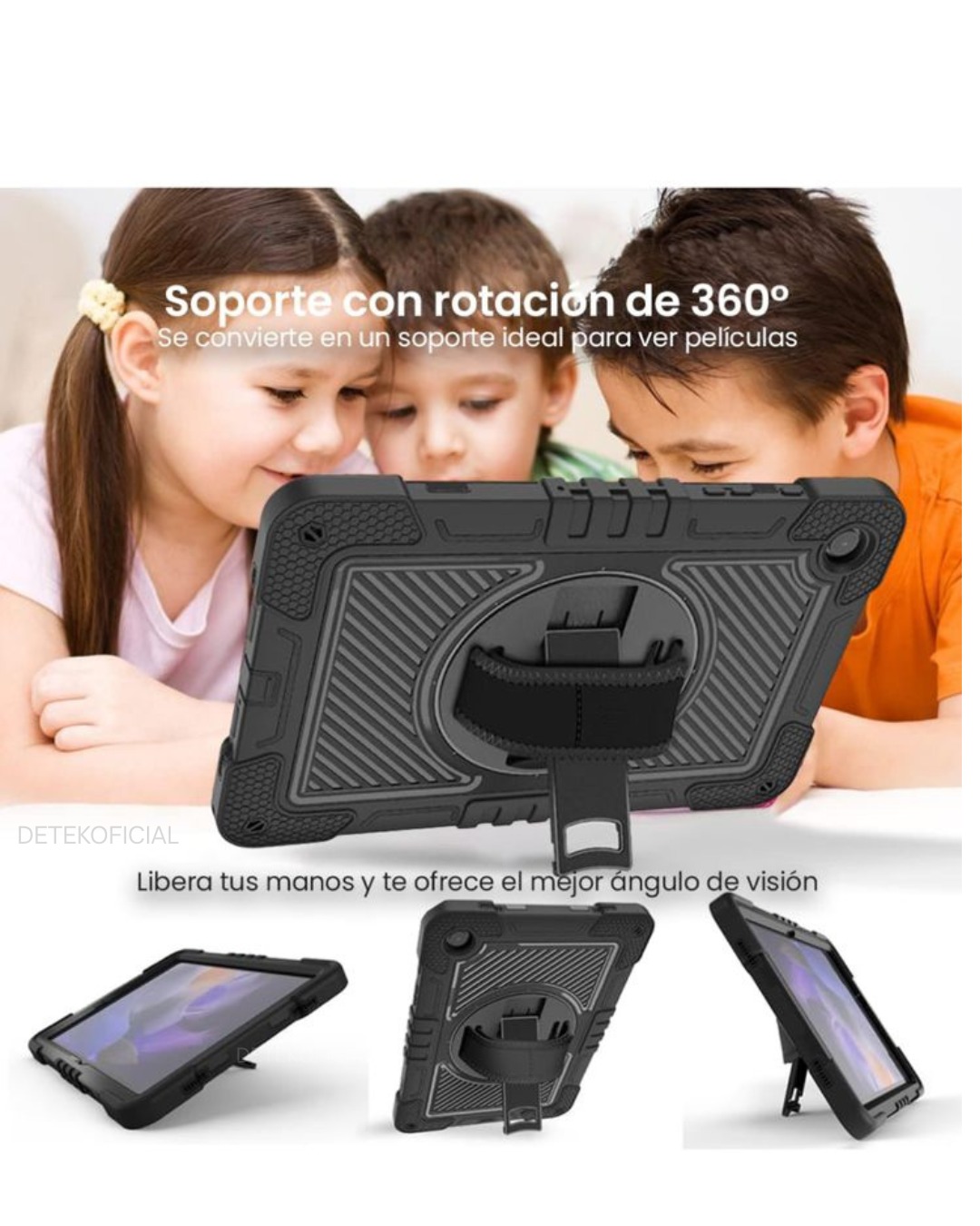 FUNDA ANTIGOLPES ARMADURA PARA SAMSUNG TAB A9 8.7 + CORREA - 3