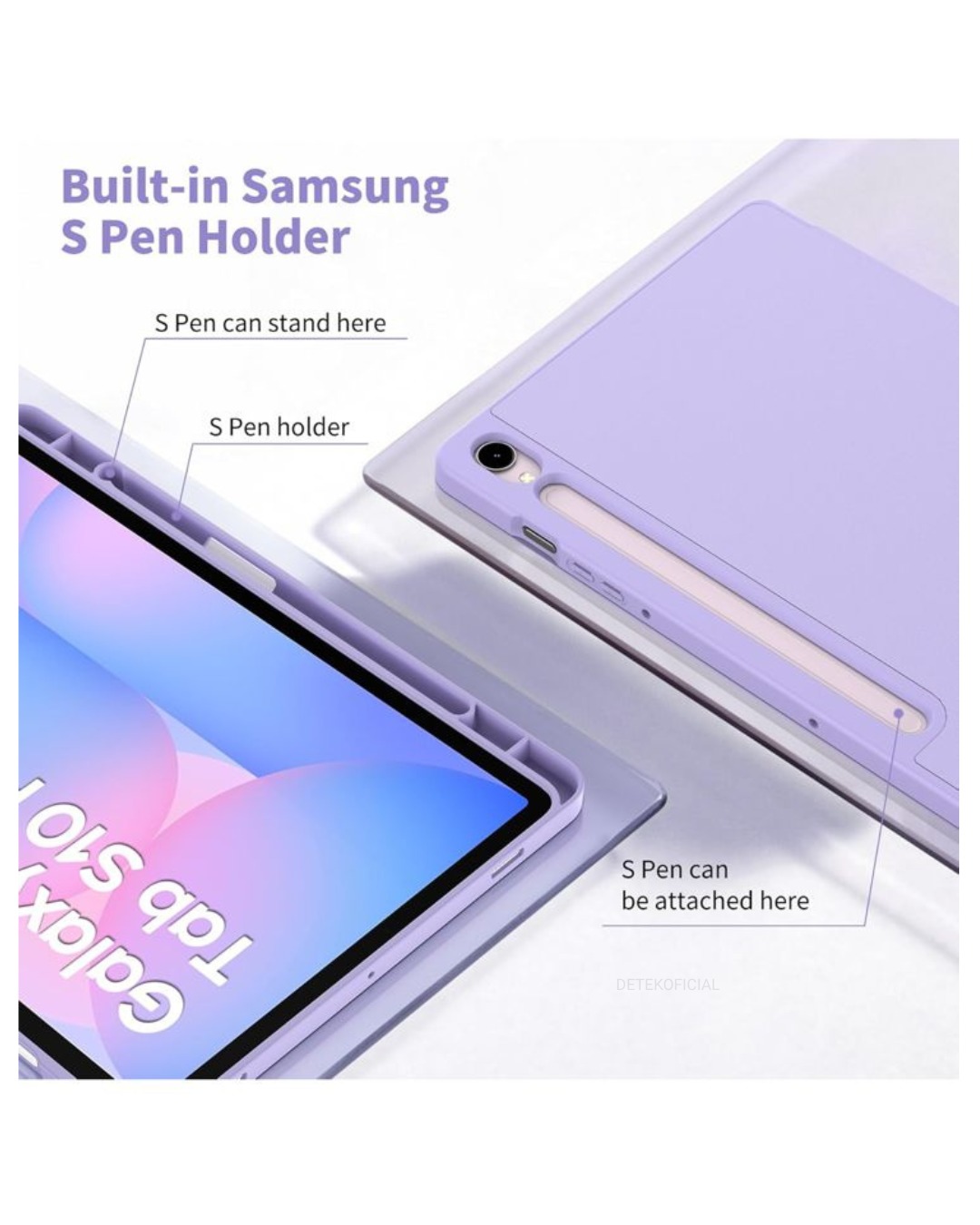 FUNDA SMART COVER PARA SAMSUNG S10 FE 10.9 - LILA - 2