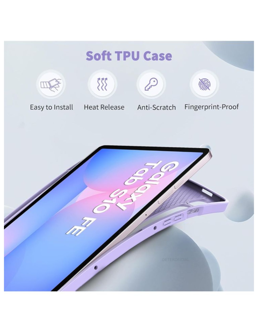 FUNDA SMART COVER PARA SAMSUNG S10 FE 10.9 - LILA - 3
