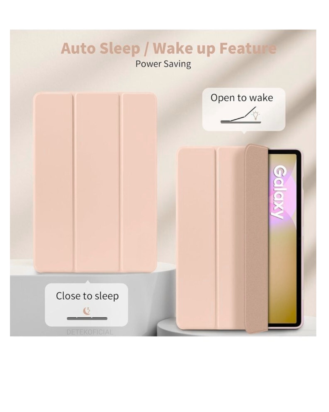 FUNDA SMART COVER PARA SAMSUNG S10 FE 10.9 - ROSA PALO - 5