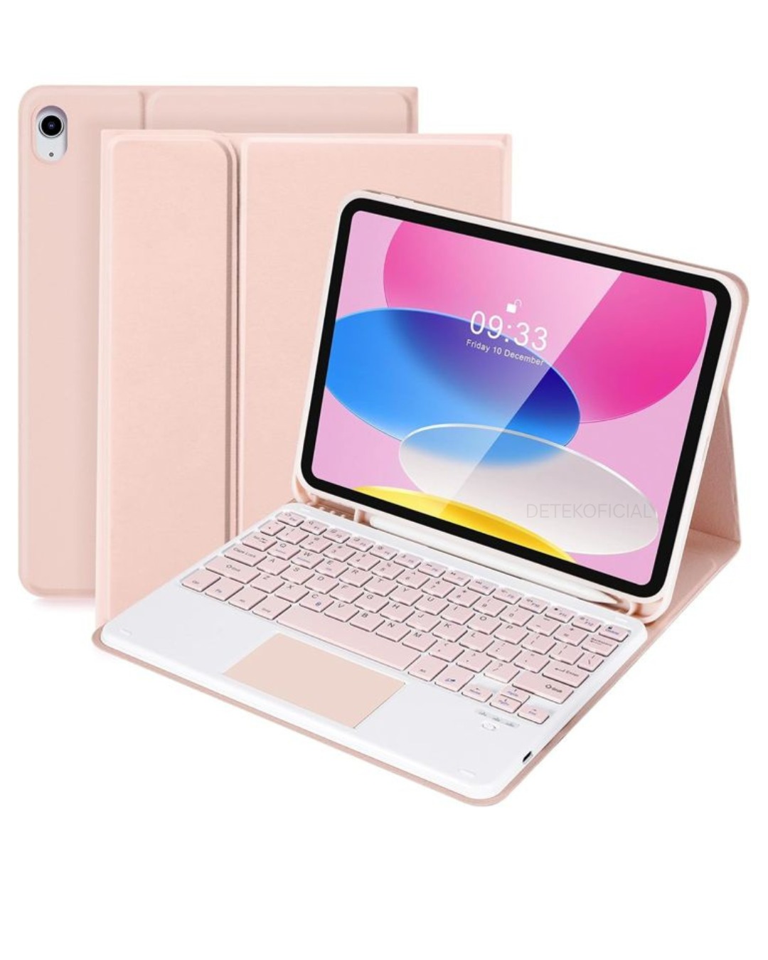 FUNDA CON TECLADO BLUETOOTH TOCUHPAD PARA IPAD 11TH A16 2025 - NEGRO - 1