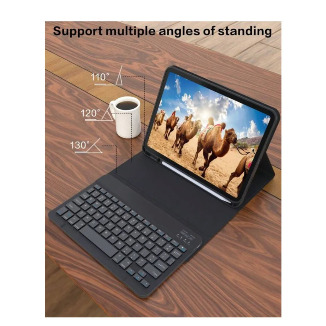 FUNDA CON TECLADO BLUETOOTH PARA IPAD MINI 6 - ROSADO - 4