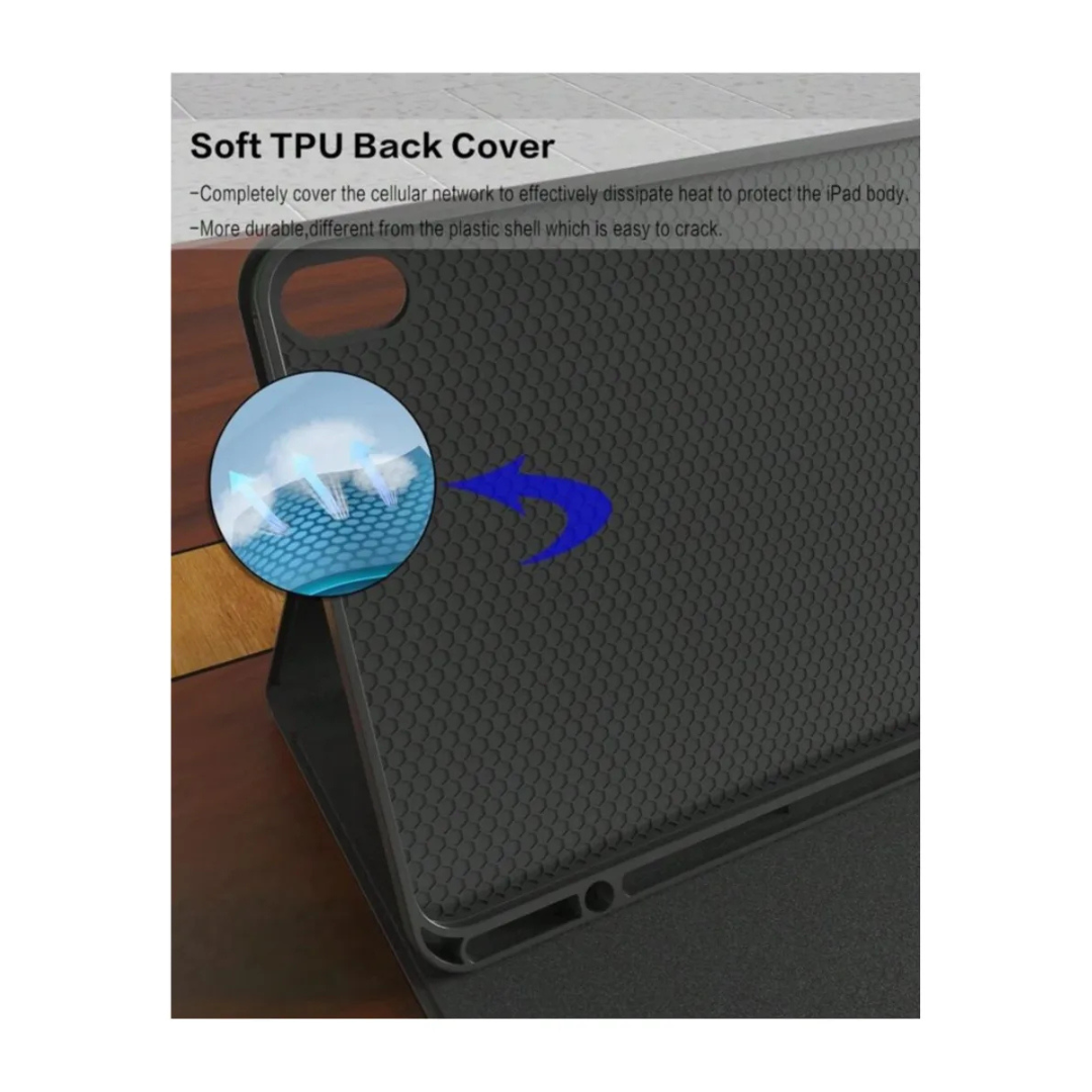 FUNDA CON TECLADO BLUETOOTH PARA IPAD MINI 6 - ROSADO - 8