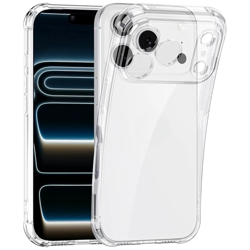 CARCASA TRANSPARENTE REFORZADO PARA IPHONE 17 PRO MAX - 1