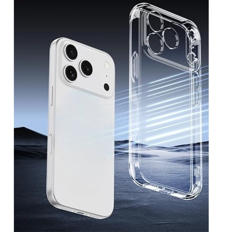 CARCASA TRANSPARENTE REFORZADO PARA IPHONE 17 PRO MAX - 6