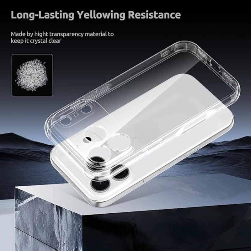 CARCASA TRANSPARENTE REFORZADA PARA IPHONE 17 PRO - 6