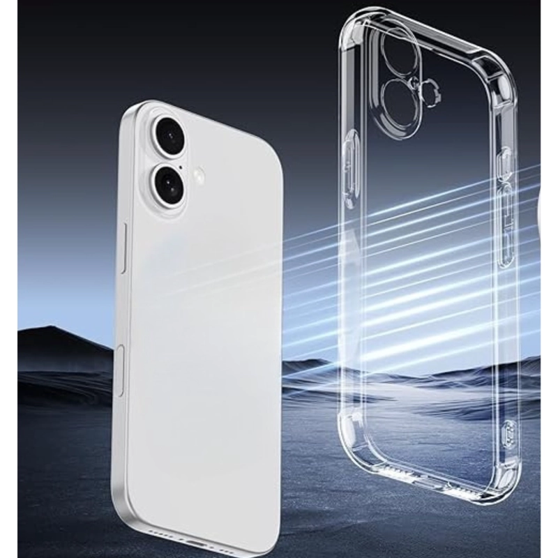 CARCASA TRANSPARENTE REFORZADA PARA IPHONE 17 - 5
