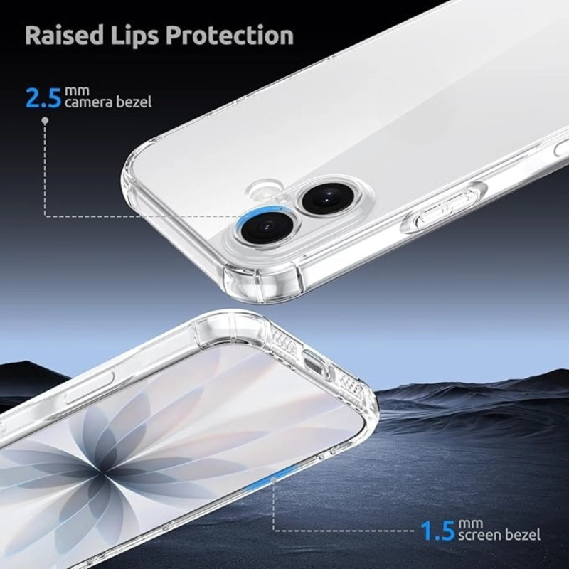 CARCASA TRANSPARENTE REFORZADA PARA IPHONE 17 - 6