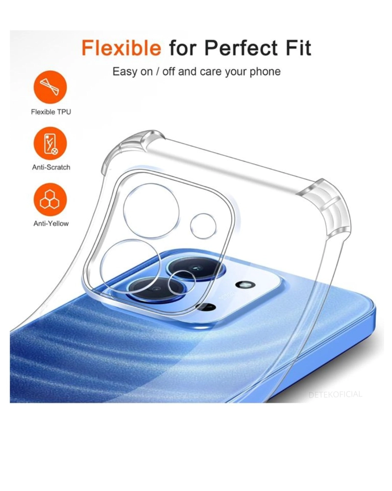 CARCASA TRANSPARENTE ANTIGOLPES PARA XIAOMI 15C 4G / 5G - 4