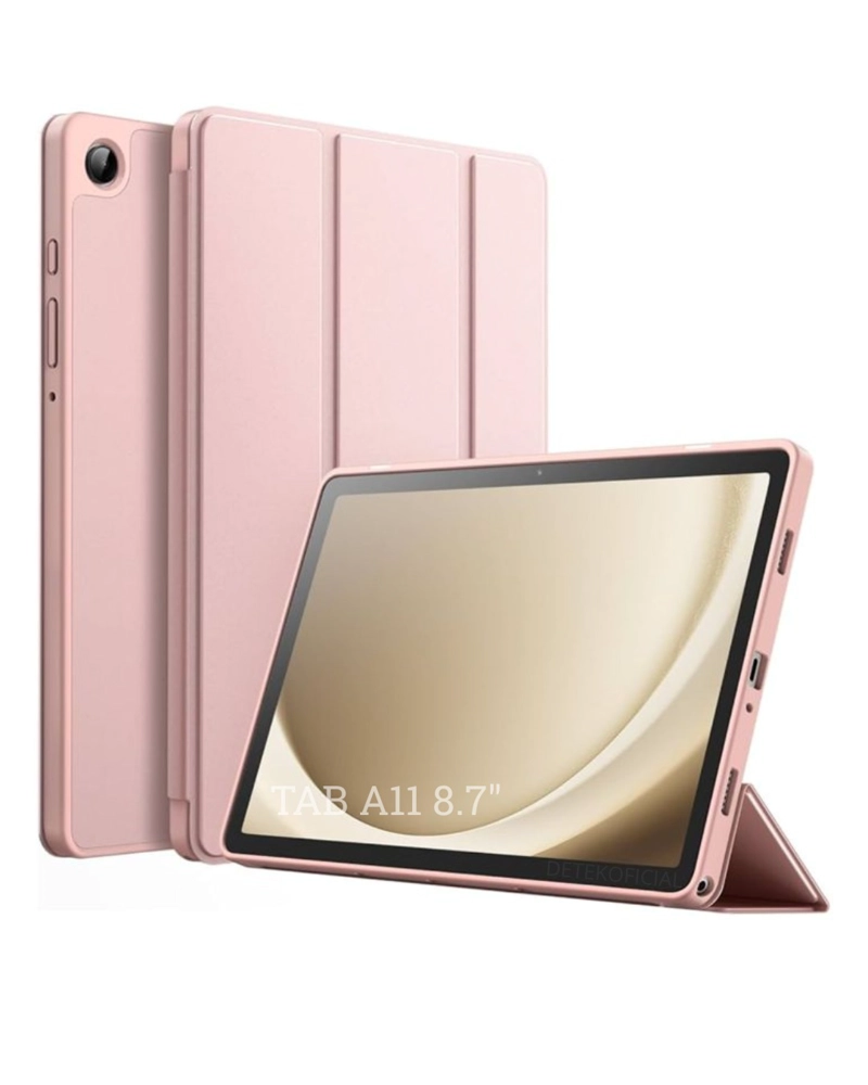 FUNDA SMART COVER PARA TABLET SAMSUNG GALAXY TAB A11 8.7' - ROSADO - 1