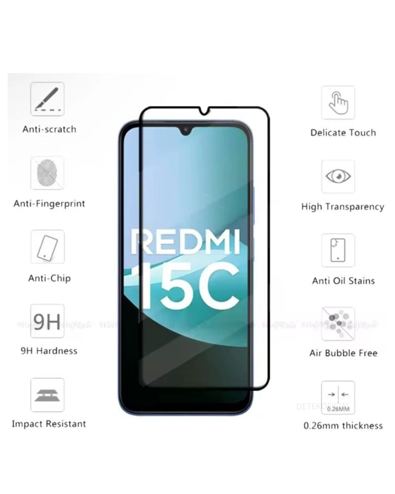 LAMINA MICA DE VIDRIO PARA XIAOMI REDMI 15C 4G / 5G - 2