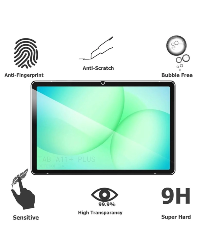 LAMINA MICA DE VIDRIO PARA SAMSUNG TAB A11+ PLUS 11' X230 - 5