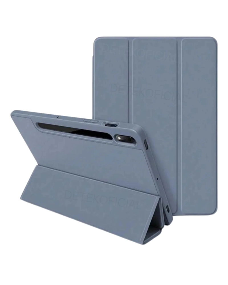 FUNDA SMART COVER PARA SAMSUNG S10 PLUS 12.4' - GRIS AZULADO - 1