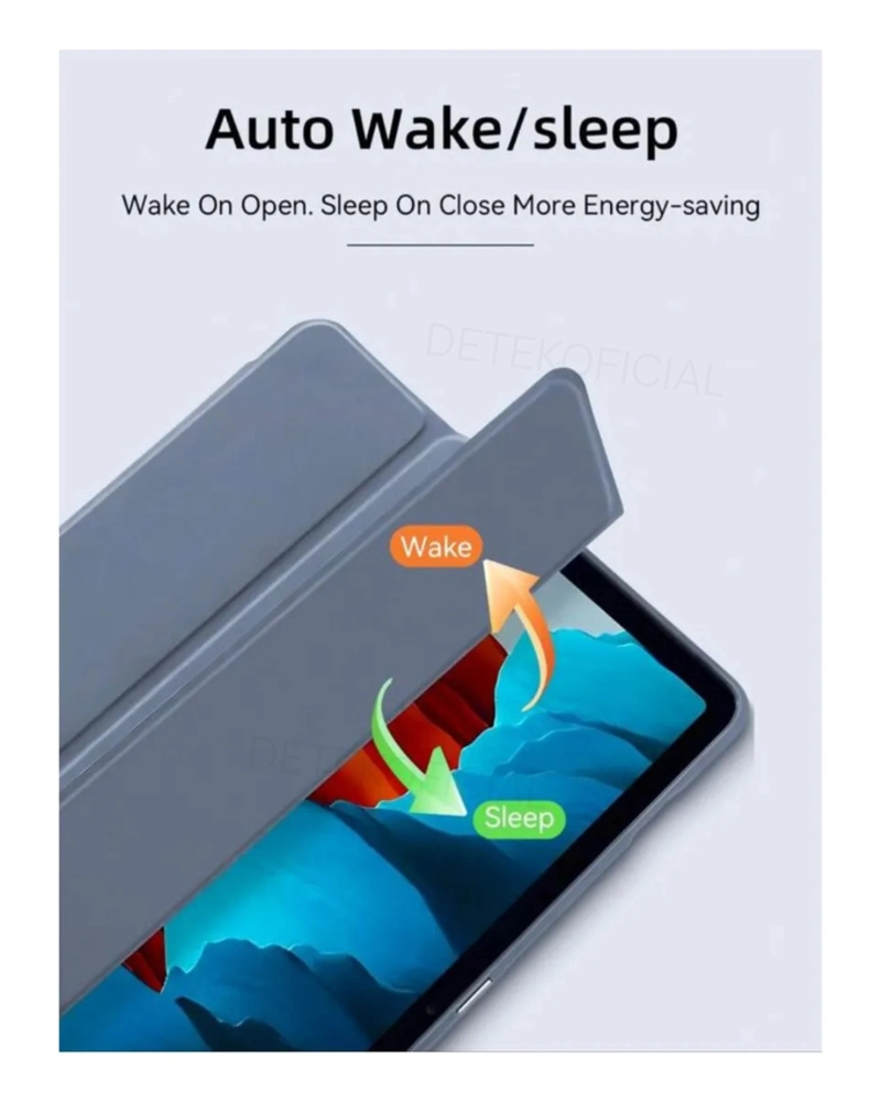 FUNDA SMART COVER PARA SAMSUNG S10 PLUS 12.4' - GRIS AZULADO - 4