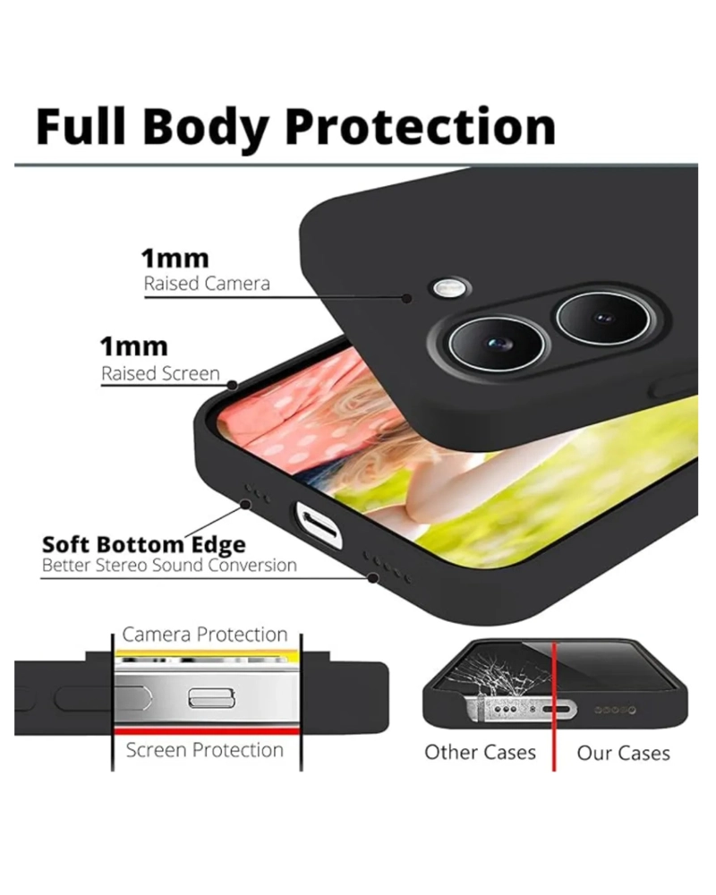 CARCASA SILICONA NEGRA PARA XIAOMI POCO X8 PRO 5G - 4