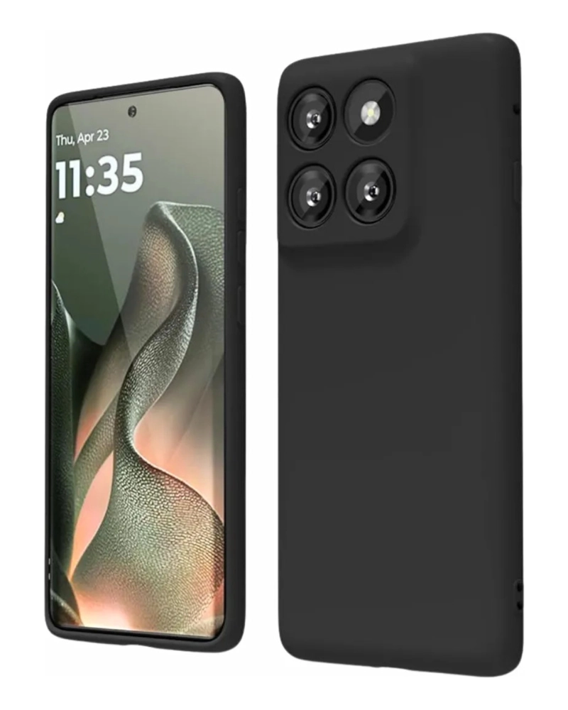 CARCASA SILICONA NEGRA PARA MOTOROLA EDGE 70 FUSION - 1