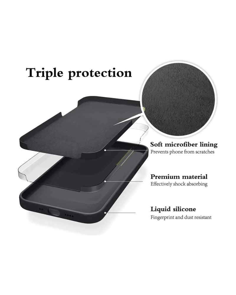 CARCASA SILICONA NEGRA PARA MOTOROLA EDGE 70 FUSION - 4