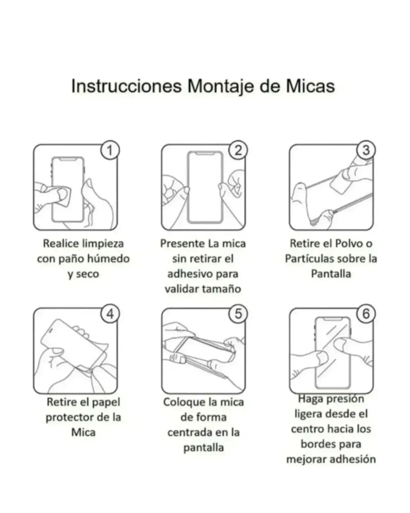 LAMINA MICA DE VIDRIO PARA MOTOROLA EDGE 70 FUSION - 6