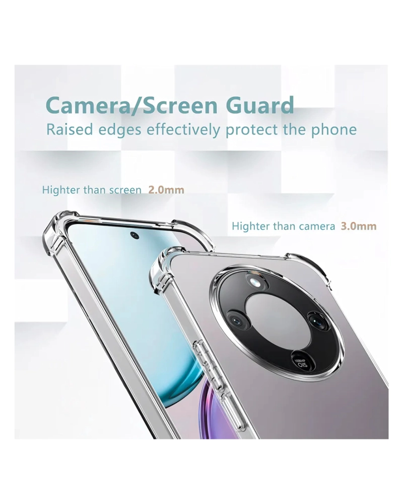 CARCASA TRANSPARENTE REFORZADA PARA HONOR MAGIC 8 LITE - 4