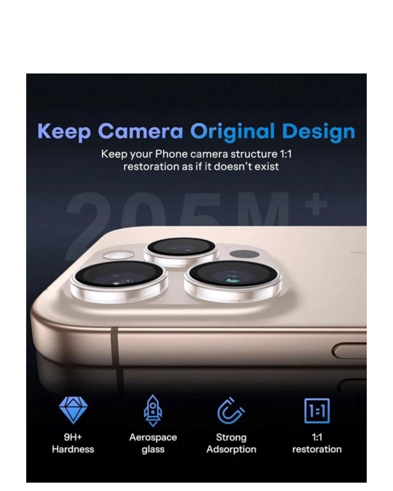 PROTECTOR DE LENTES DE CAMARA PARA IPHONE 18 PRO MAX - 3