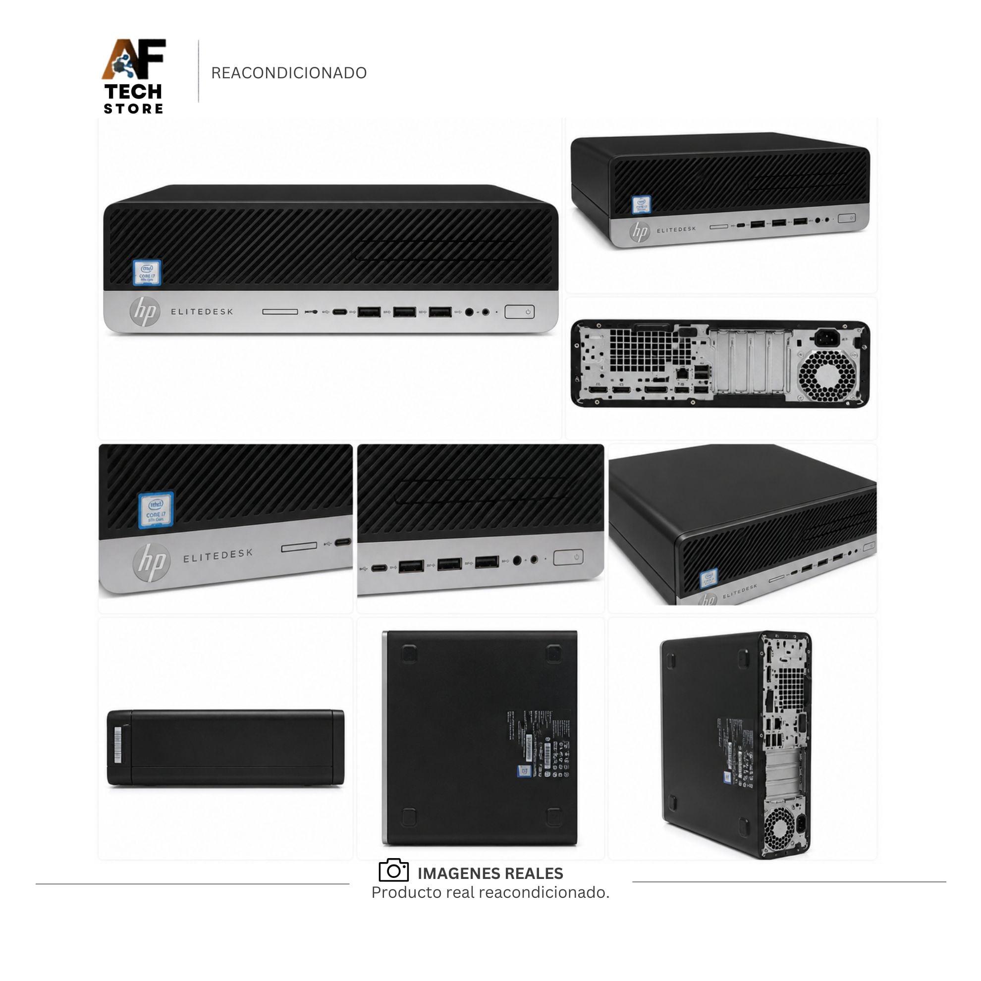 COMPUTADOR HP 800 G4 I7 8TH 16GB 256GB - WIN11 OFFICE - REACONDICIONADO PROFESIONAL - 5