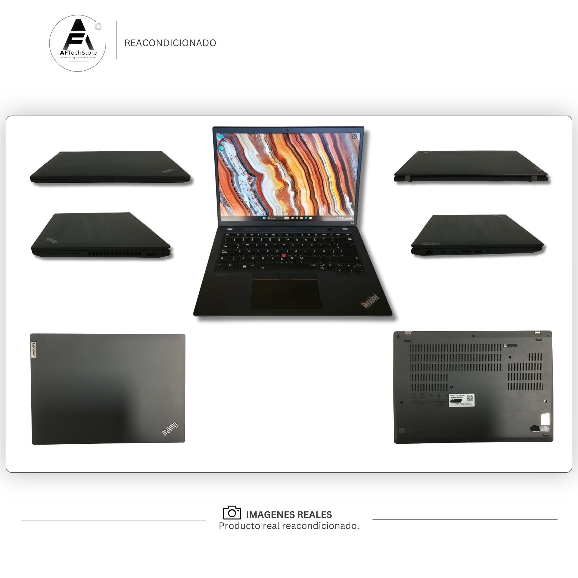 NOTEBOOK LENOVO E14 I5 10TH 16GB 512GB - WIN11 OFFICE - REACONDICIONADO PROFESIONAL - 6