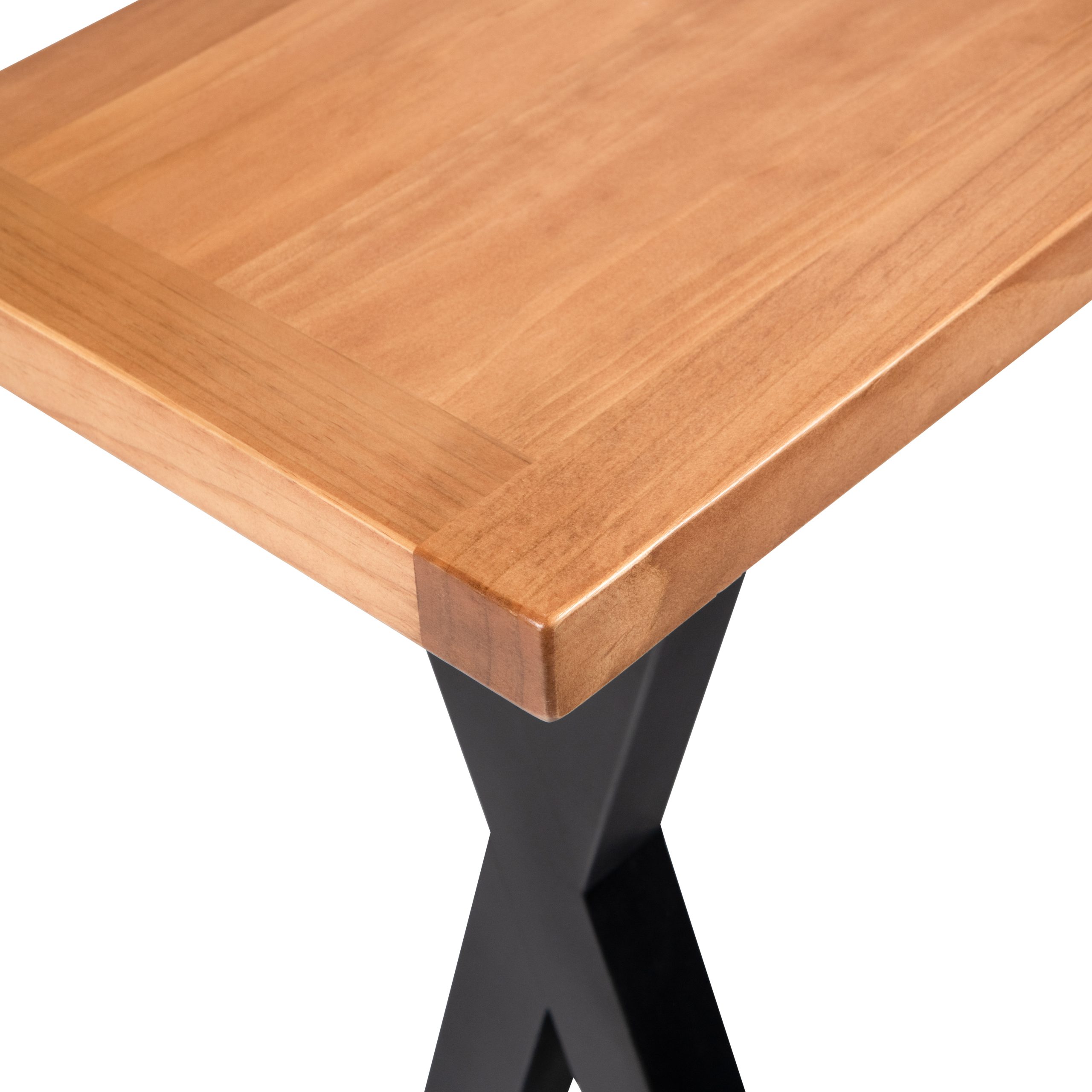 MESA MUEBLES NUEVALINEA NICO ARRIMO MIEL NEGRO - 2