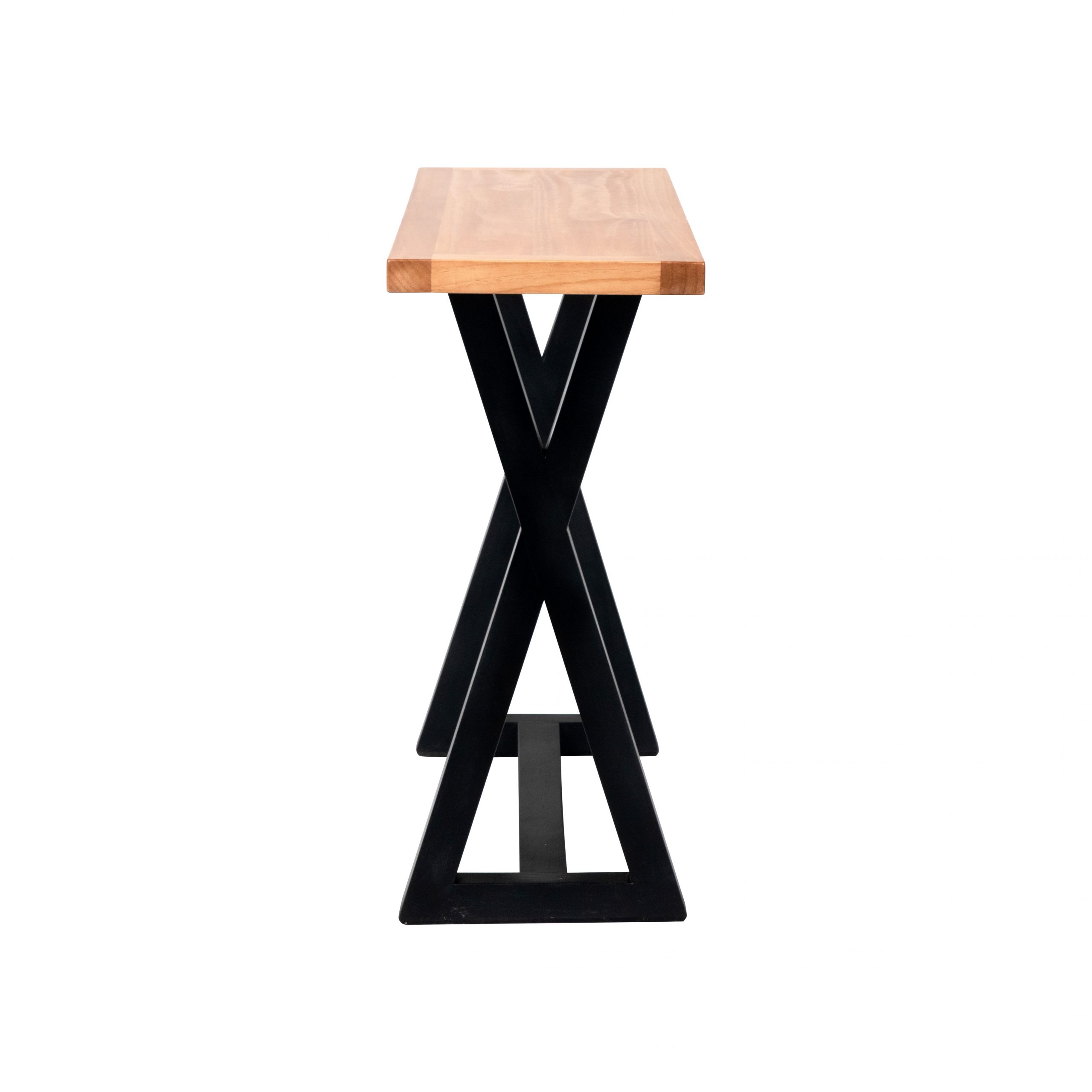 MESA MUEBLES NUEVALINEA NICO ARRIMO MIEL NEGRO - 3
