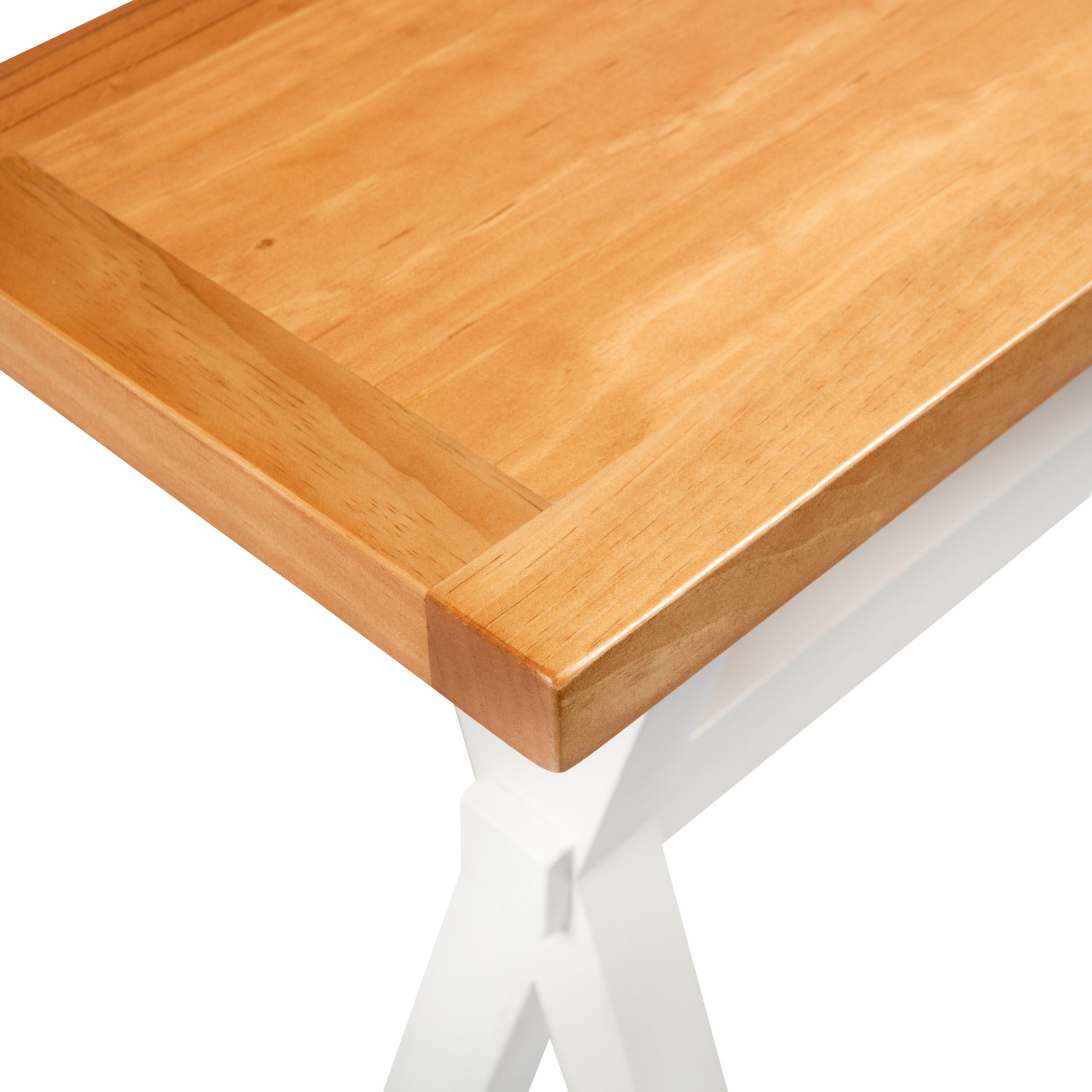 MESA MUEBLES NUEVALINEA EMI ARRIMO MIEL BLANCO - 3
