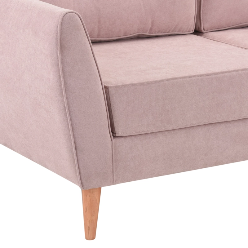SOFA MUEBLES NUEVALINEA PALERMO 3 CUERPOS FELPA - 4