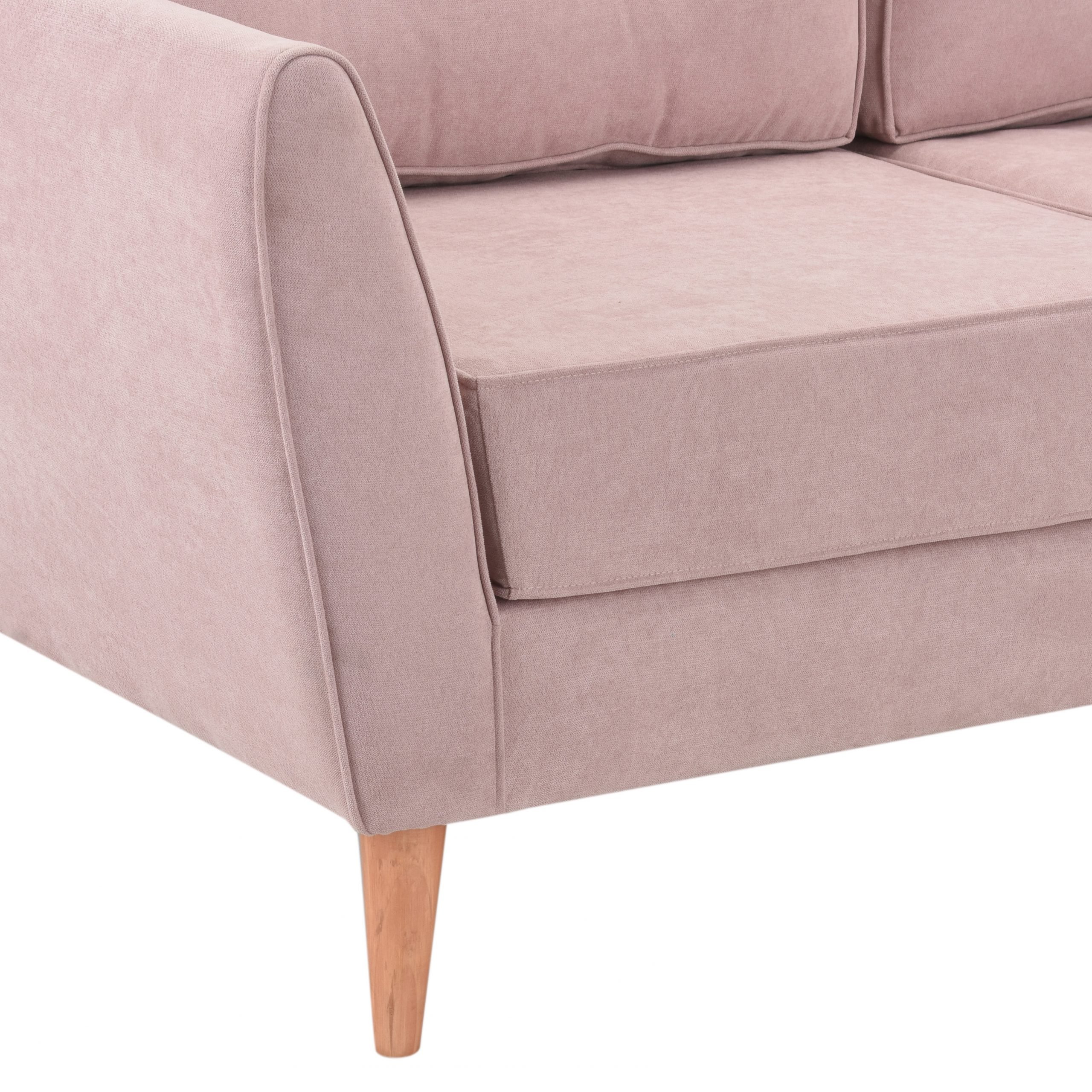 SOFA MUEBLES NUEVALINEA PALERMO 3 CUERPOS FELPA - 4