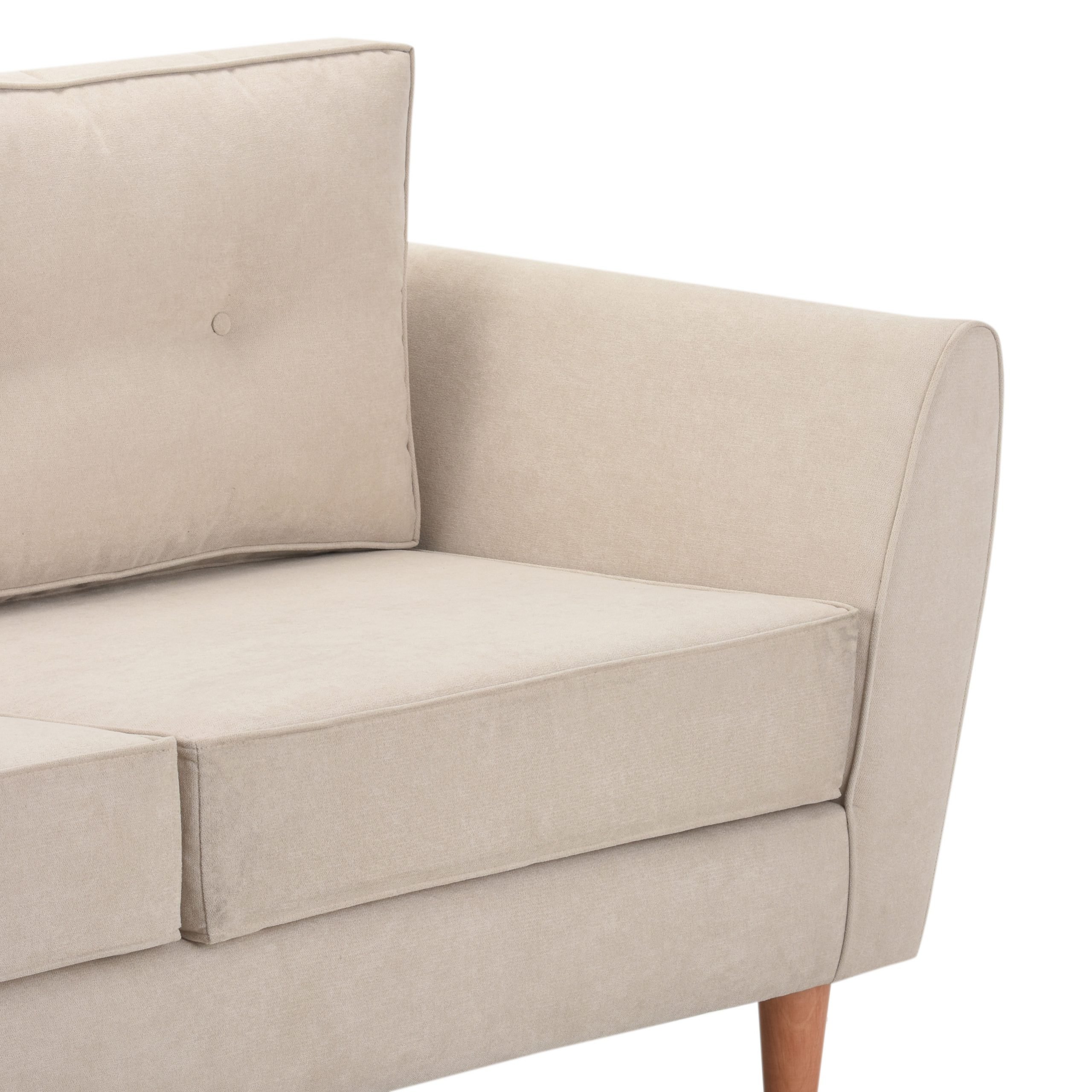 SOFA MUEBLES NUEVALINEA PALERMO 3 CUERPOS FELPA - 5