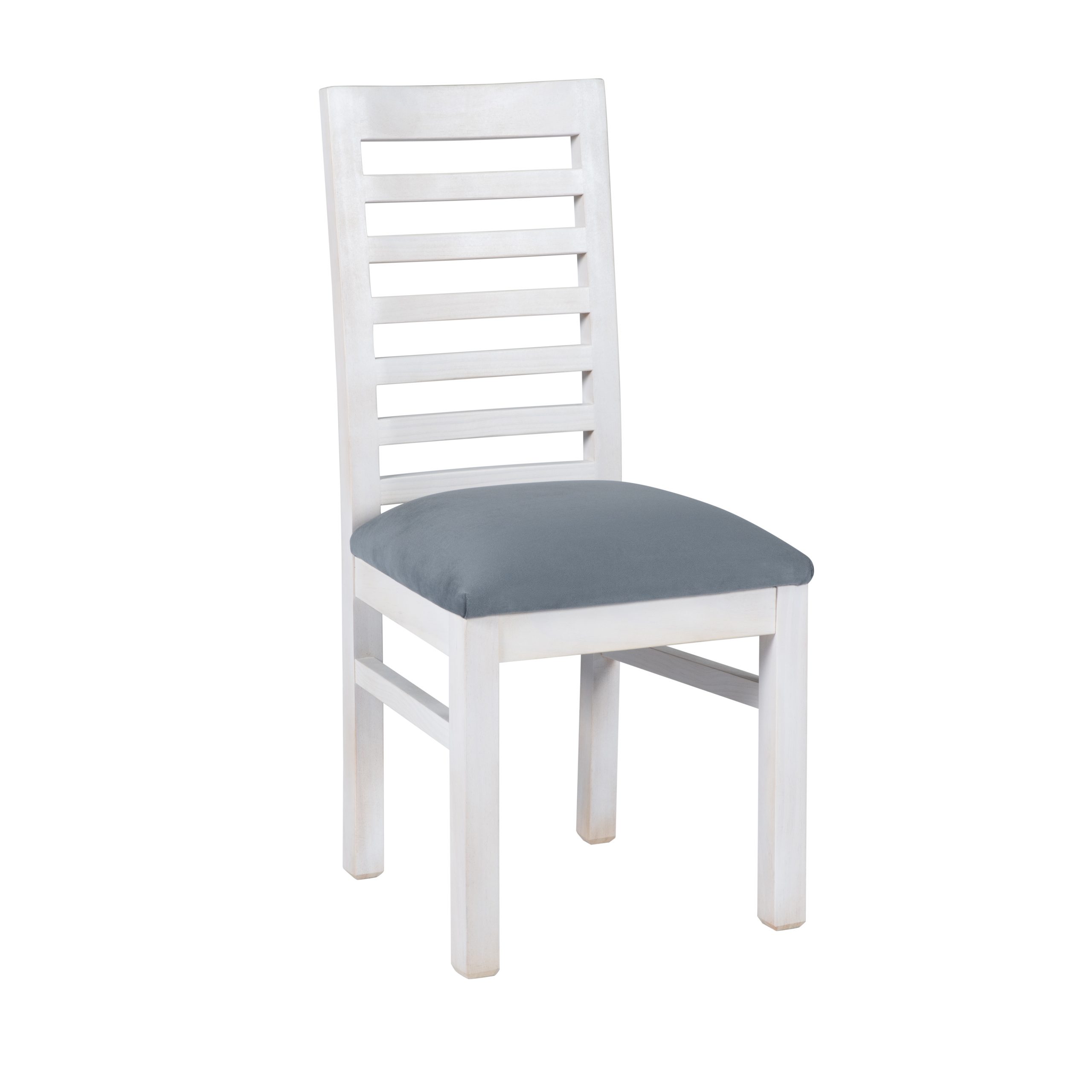 SILLA MUEBLES NUEVALINEA ESCALERA FELPA BLANCO - 1