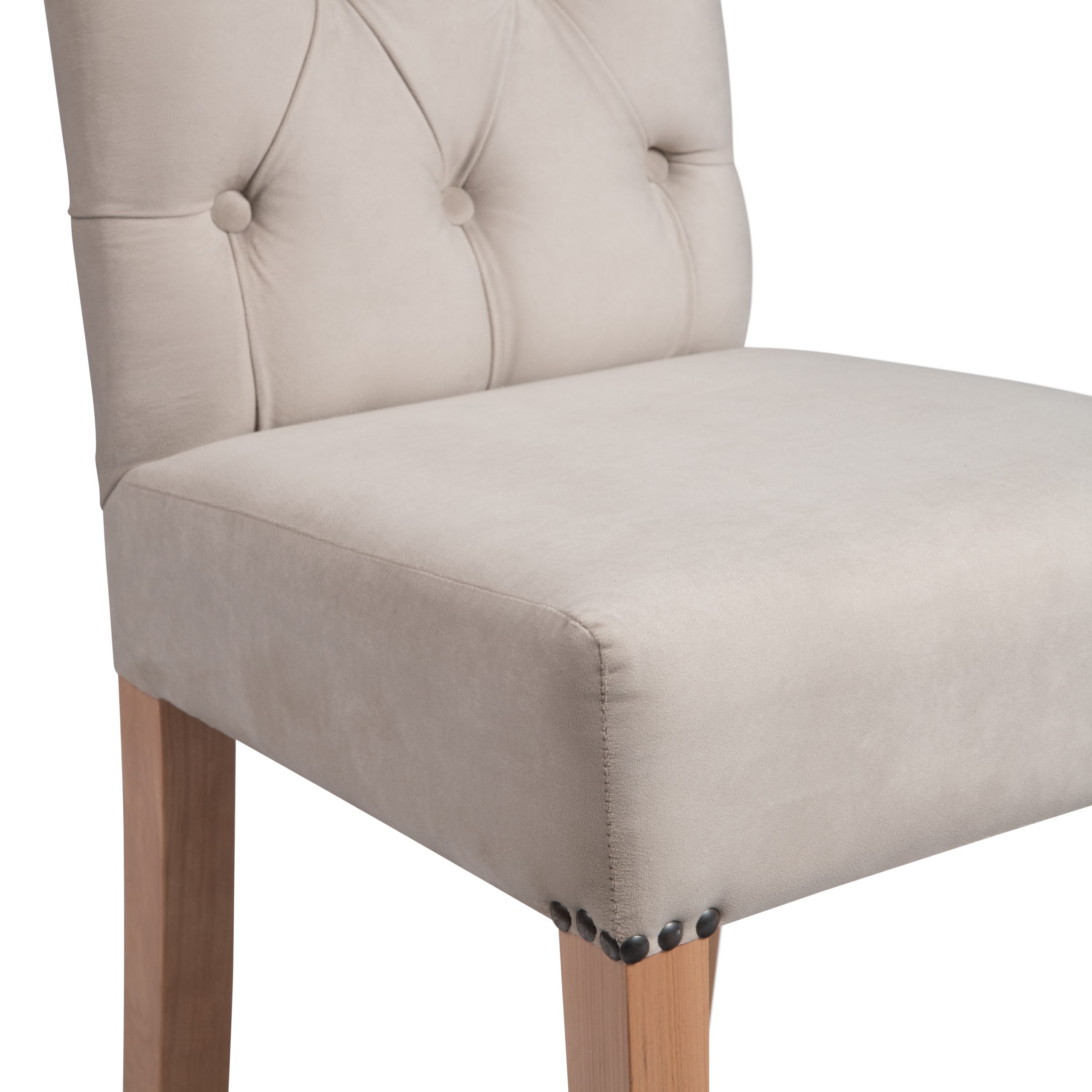 SILLA MUEBLES NUEVALINEA PATAGONIA FELPA NATURAL - 2
