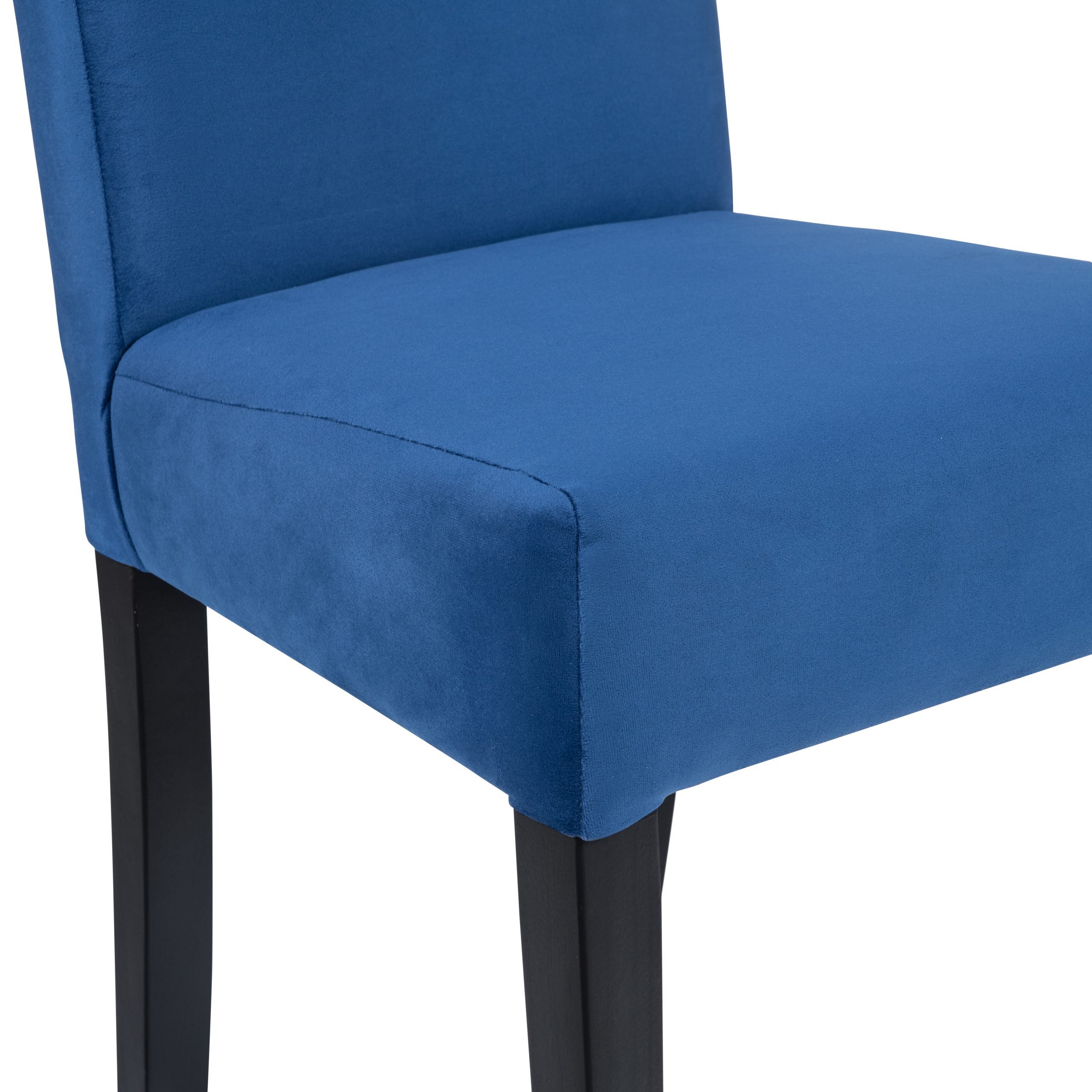 SILLA MUEBLES NUEVALINEA BARILOCHE FELPA NEGRO - 2