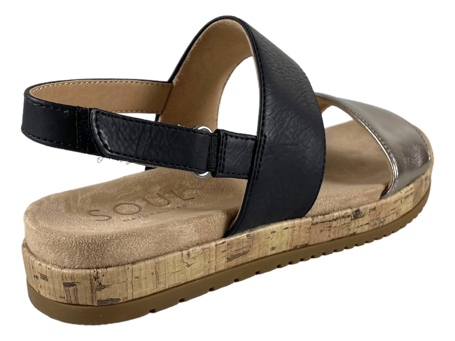 SANDALIAS MUJER NEGRO SOUL NATURALIZER MEMORY FOAM DORRI - 3