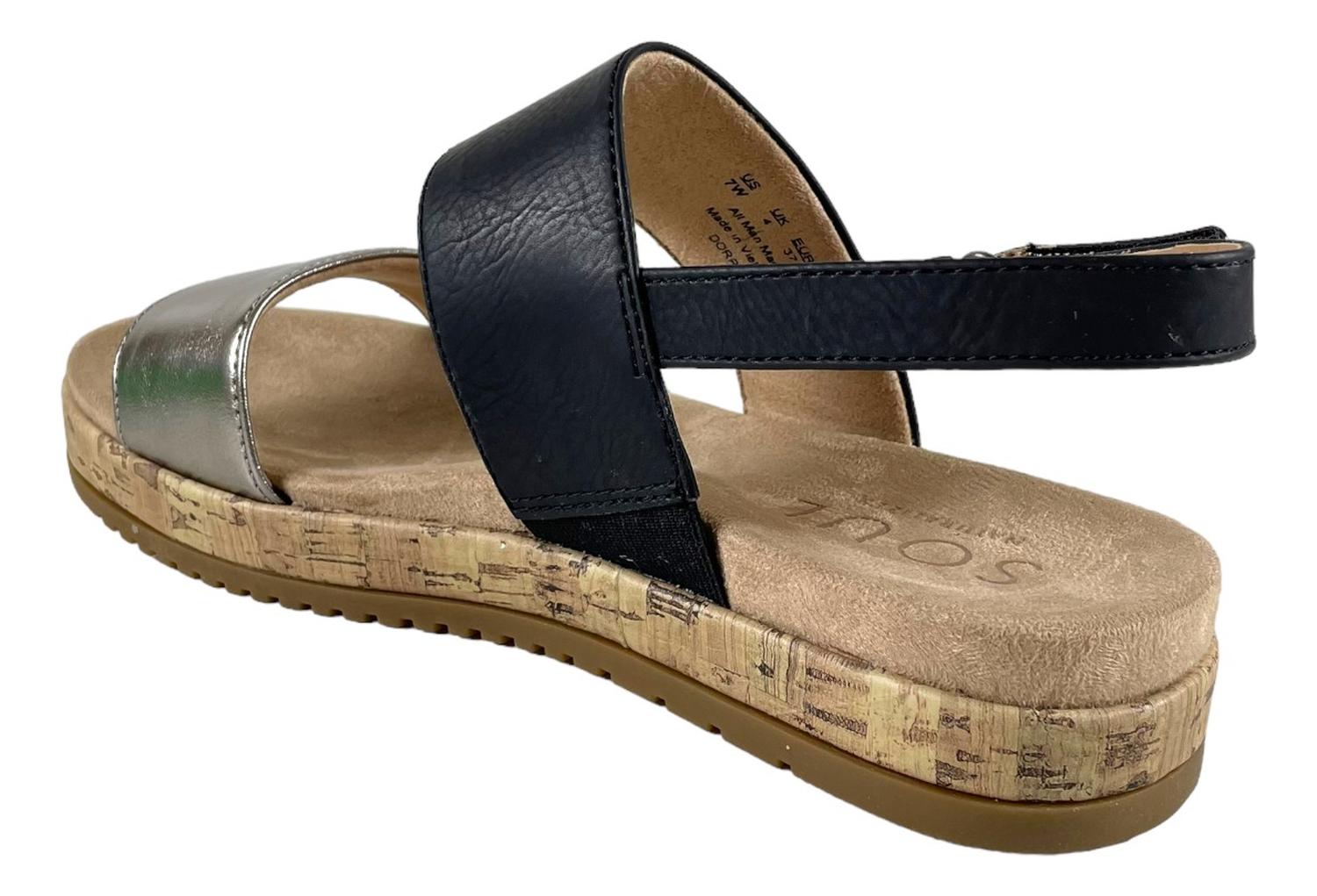 SANDALIAS MUJER NEGRO SOUL NATURALIZER MEMORY FOAM DORRI - 5