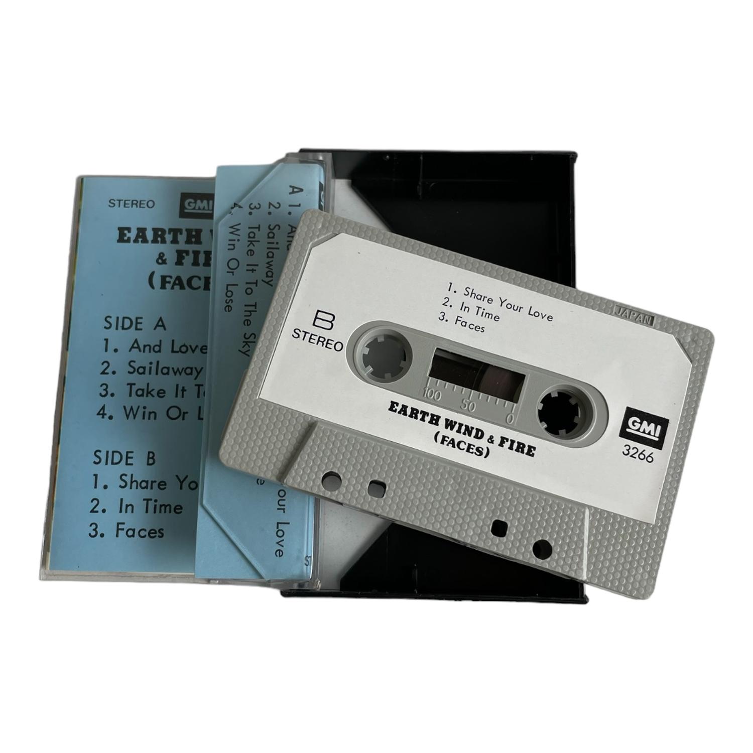CASSETTE ORIGINAL EARTH WIND AND FIRE FACES VINTAGE NUEVO - 4