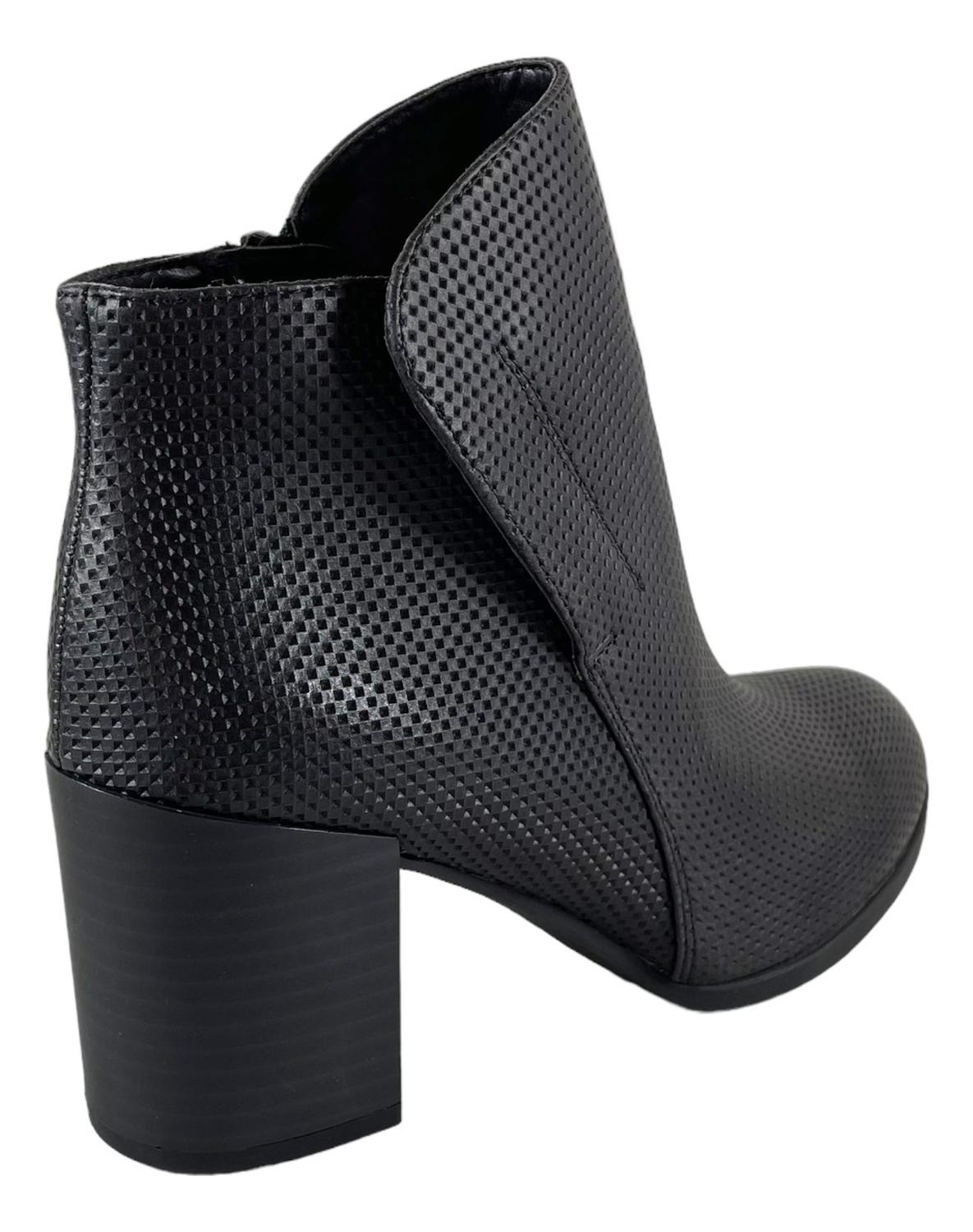BOTÍN CUERO PU NEGRO NATURALIZER HOLT LISO - 3