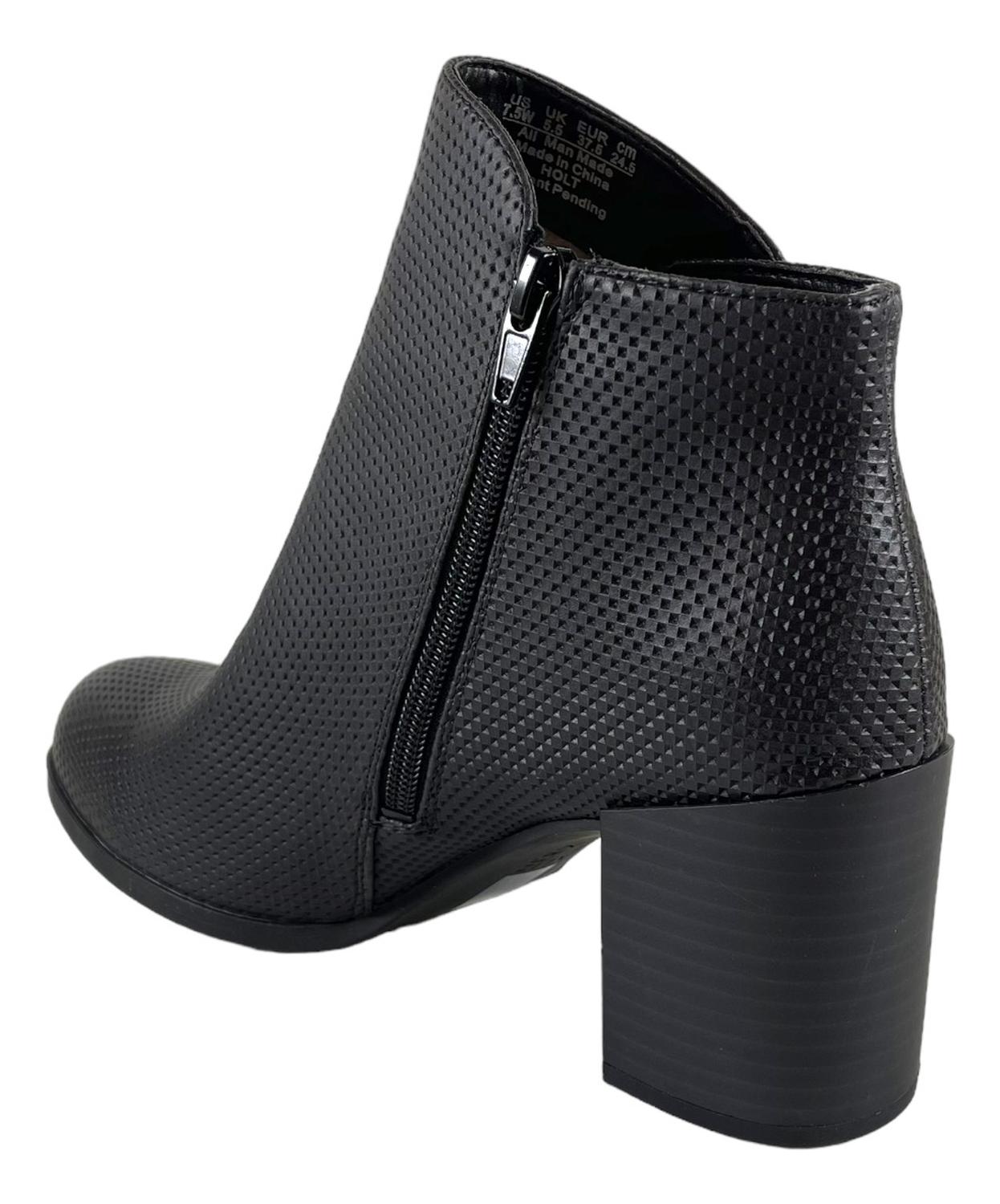 BOTÍN CUERO PU NEGRO NATURALIZER HOLT LISO - 5