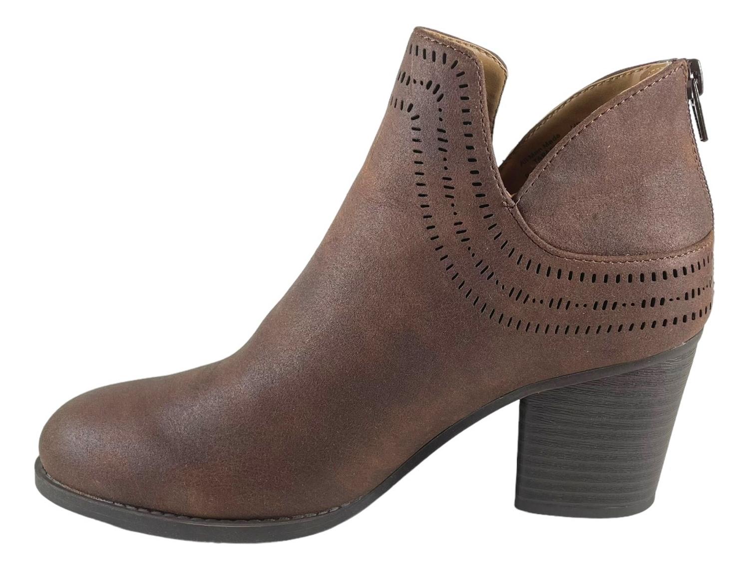BOTÍN MUJER CUERO CAFE NATURALIZER SOUL TAPAS PU - 6