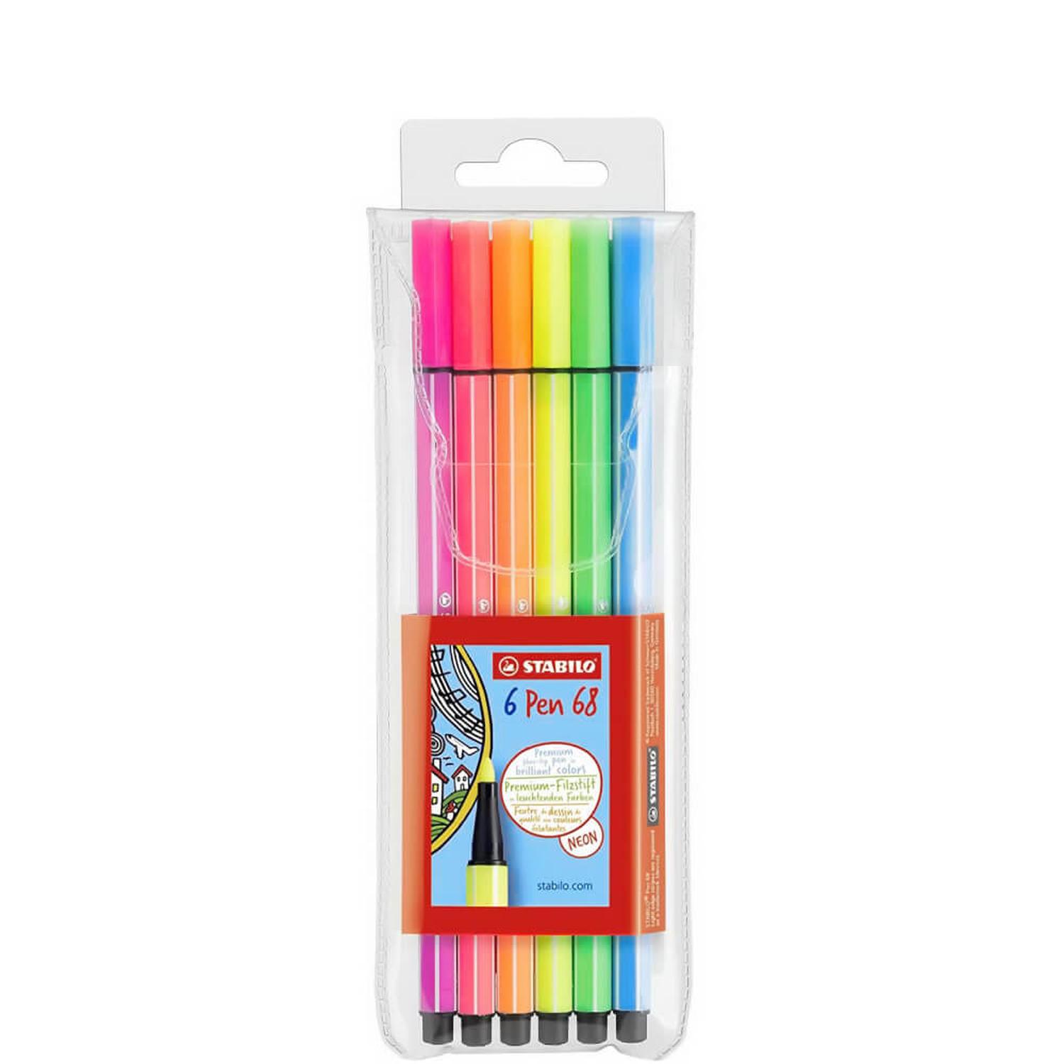 SET STABILO PEN 68 NEON 6 COLORES - 1