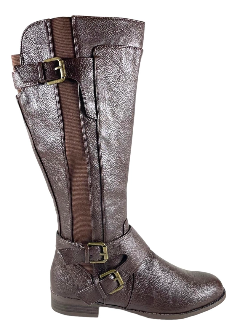 BOTAS MUJER LIFE STRIDE CAFÉ FALLON CUERO PU - 1