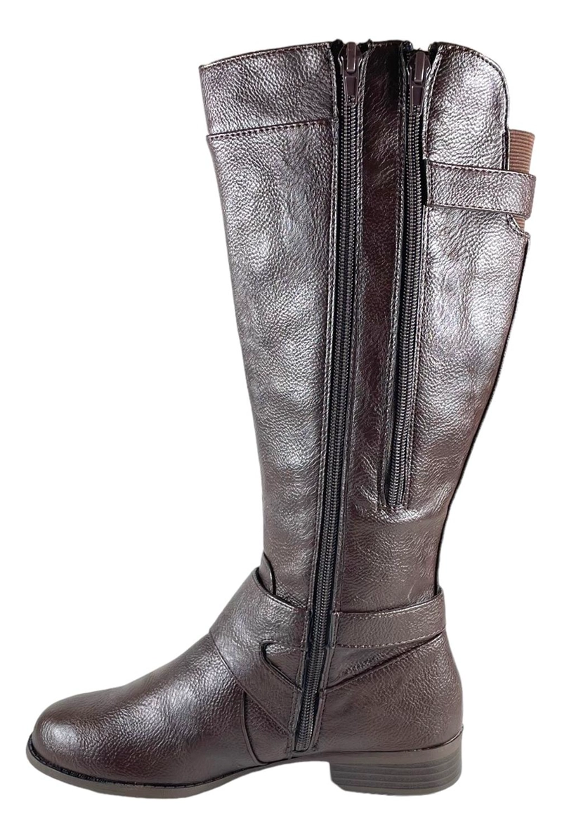 BOTAS MUJER LIFE STRIDE CAFÉ FALLON CUERO PU - 6