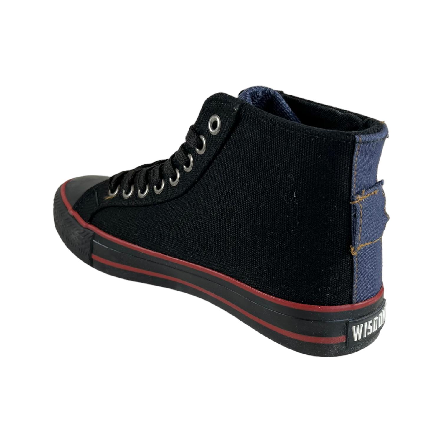 ZAPATILLAS MUJER NEGRO SUNRISE-002 WISDOM LONA TIPO CONV - 3